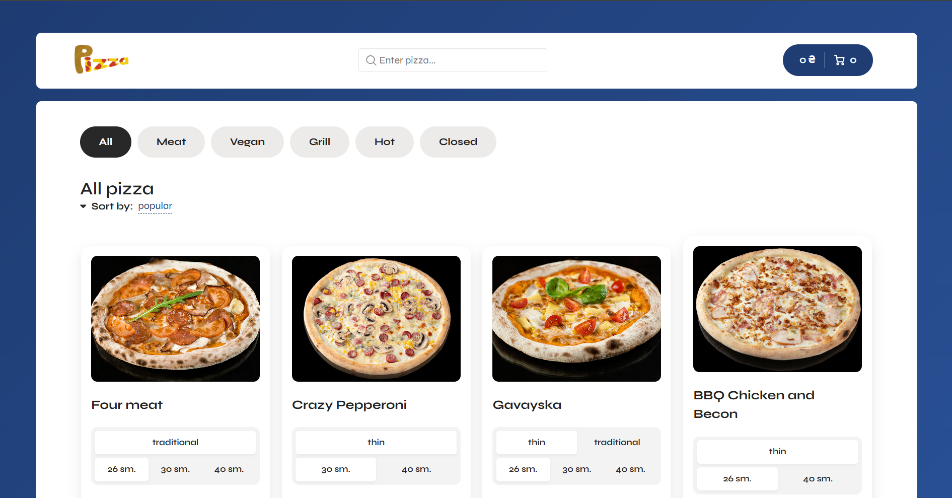 Pizza App
